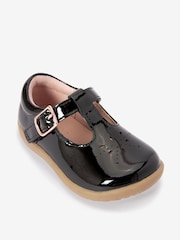 Черная лакированная кожа - First Walker T-Bar Touch fastening Shoes - Изображение 3 из 4
