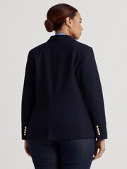 Lauren Ralph Lauren Curve Anfisa Crest Logo Blazer Jacket - Image 3 of 9