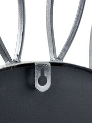 Pacific Silver Petal Design Round Wall Mirror - Image 6 of 6