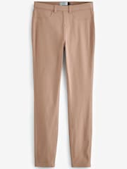 Taupe Brown Jersey Denim Leggings - Image 5 of 6