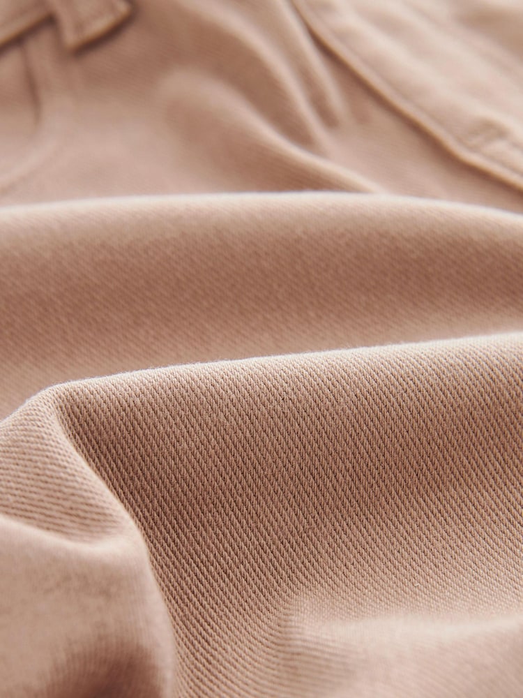 Taupe Brown Jersey Denim Leggings - Image 6 of 6