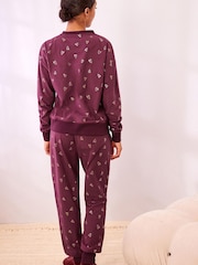 Berry Red Heart Foil Supersoft Cosy Pyjamas - Image 4 of 9
