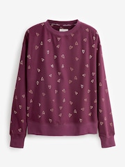 Berry Red Heart Foil Supersoft Cosy Pyjamas - Image 8 of 9