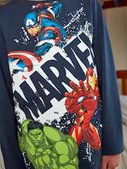 Blue/Grey Marvel Pyjamas (3-16yrs) - Image 2 of 6