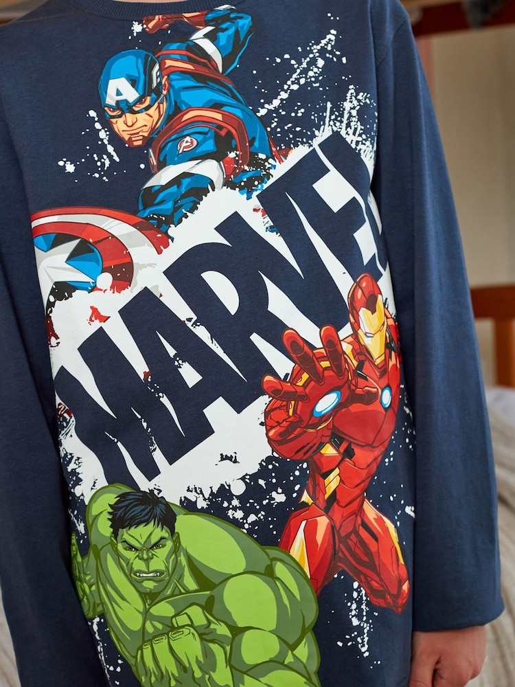 Blue/Grey Marvel Pyjamas (3-16yrs) - Image 2 of 6