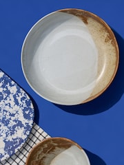 Curateology White Set of 4 Tavora Salt Glazed Pasta Bowls - Image 5 of 5