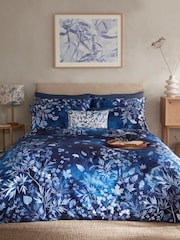 Clarissa Hulse Blue 100% Cotton Cyanotype Pillow Cases - Image 2 of 4