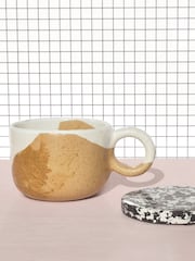 Curateology White Set of 4 Tavora Salt Glazed Mugs - Image 1 of 3