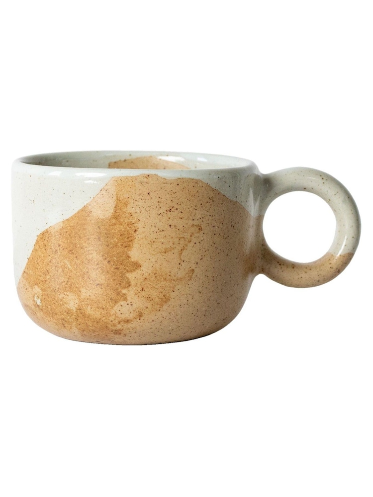 Curateology White Set of 4 Tavora Salt Glazed Mugs - Image 2 of 3