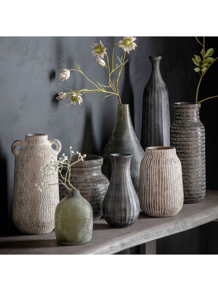 Gallery Home Grey Large Antique Oakdale Bottle Vase - Image 2 of 3