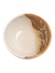 Curateology White Set of 4 Tavora Salt Glazed Cereal Bowls - Image 4 of 5