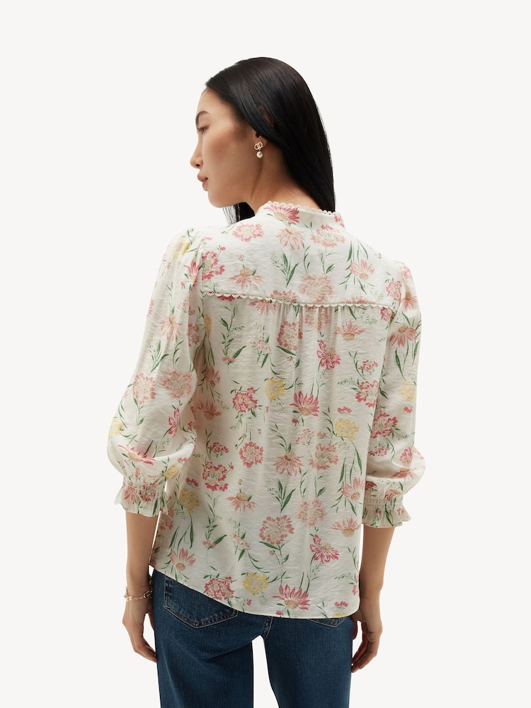 Hobbs White Frances Blouse - Image 2 of 4 Hobbs White Frances Blouse - Image 2 of 4