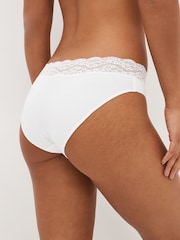 White/Pink/Green High Leg Lace Knickers 4 Pack - Image 3 of 9