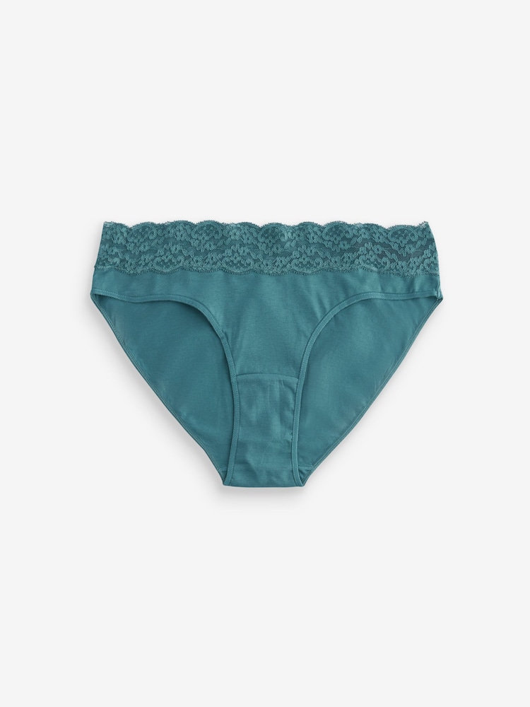Blanco/rosa/verde - Pack de 4 braguitas de encaje - Imagen 9 de 9 Blanco/rosa/verde - Pack de 4 braguitas de encaje - Imagen 9 de 9