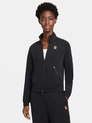 Nike Black NikeCourt Full-Zip Tennis Jacket - Image 1 of 8