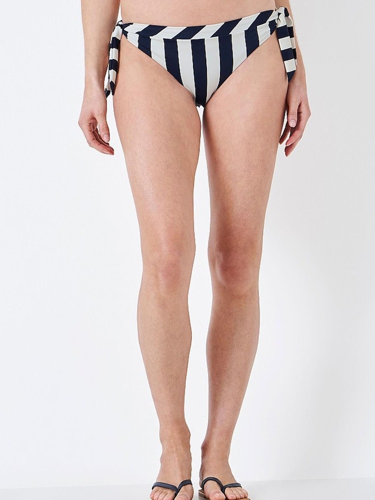 Crew Clothing Company Blue Stripe Bikini Bottoms - Image 1 of 4