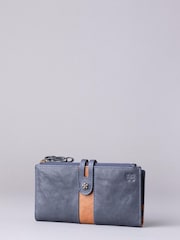 Lakeland Leather Blue Hartsop Leather Double Zip Purse - Image 1 of 4