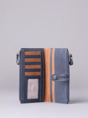 Lakeland Leather Blue Hartsop Leather Double Zip Purse - Image 3 of 4