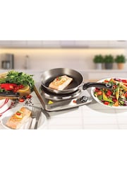 Daewoo Silver Single Stainless Steel Hot Plate - Image 1 of 3