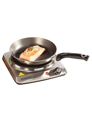 Daewoo Silver Single Stainless Steel Hot Plate - Image 2 of 3