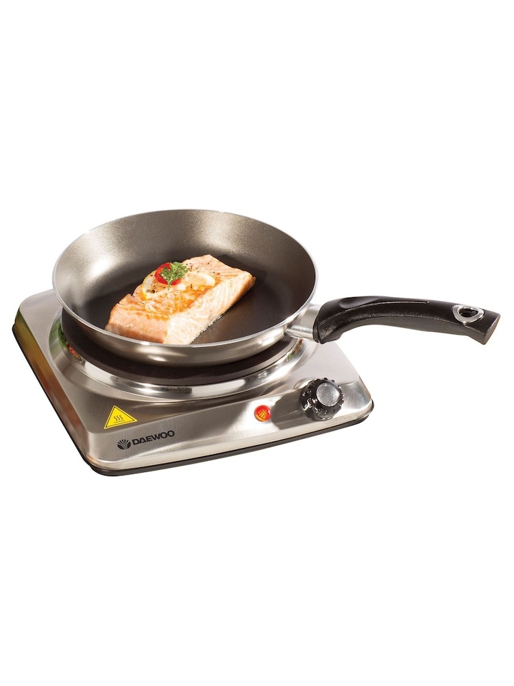 Daewoo Silver Single Stainless Steel Hot Plate - Image 2 of 3