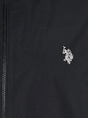 U.S. Polo Assn. Black Zip Through Mens Hooded Coat - Image 9 of 11