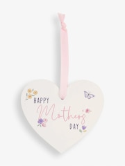 JoJo Maman Bébé White Mother's Day Heart Plaque - Image 1 of 3