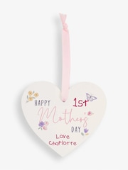 JoJo Maman Bébé White Mother's Day Heart Plaque - Image 2 of 3