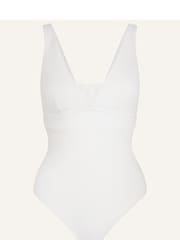 Accessorize White Ribbed Shaping Lexi Swimsuit - Image 6 of 6