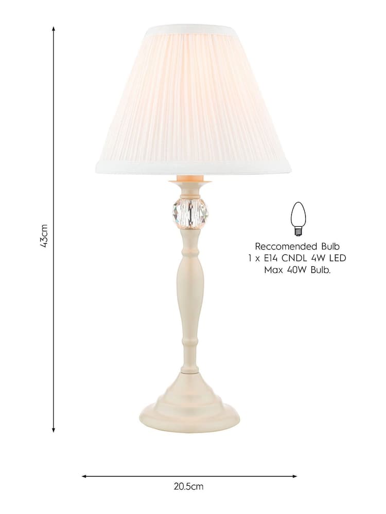 Laura Ashley Cream Ellis Satin Painted Spindle Table Lamp - Image 3 of 3 Laura Ashley Cream Ellis Satin Painted Spindle Table Lamp - Image 3 of 3