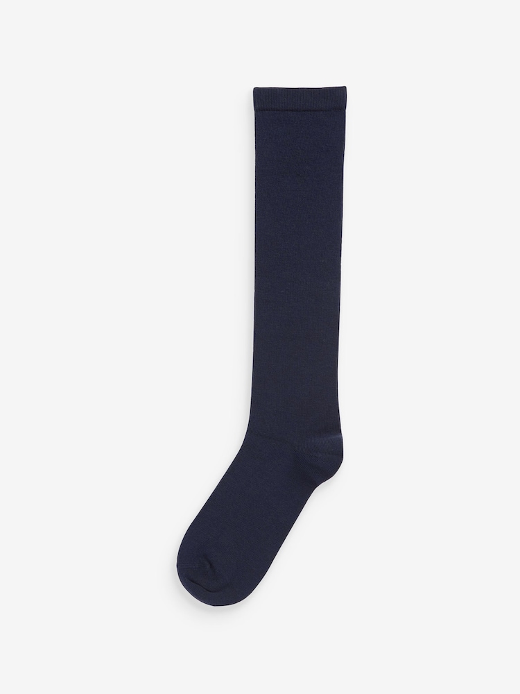Navy Blue Modal Blend Knee High Socks 2 Pack - Image 2 of 6