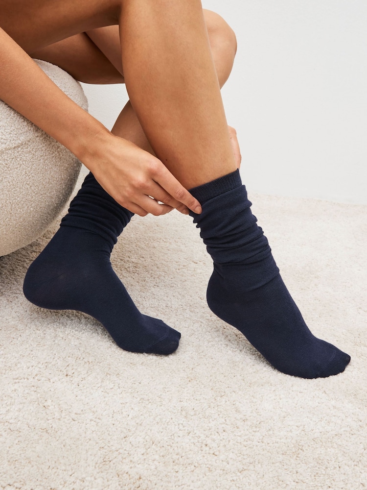 Buy Navy Blue Modal Blend Knee High Socks Pack from Next Australia