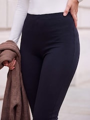 Roman Black Fleece lined Leggings - Image 4 of 4