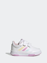 adidas White/Pink/Green White/Pink Tensaur Sport Hook and Loop Trainers - Image 1 of 9