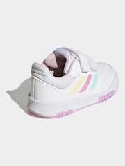 adidas White/Pink/Green White/Pink Tensaur Sport Hook and Loop Trainers - Image 2 of 9