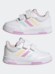 adidas White/Pink/Green White/Pink Tensaur Sport Hook and Loop Trainers - Image 5 of 9
