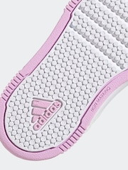 adidas White/Pink/Green White/Pink Tensaur Sport Hook and Loop Trainers - Image 8 of 9