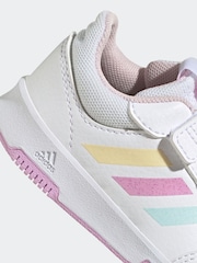 adidas White/Pink/Green White/Pink Tensaur Sport Hook and Loop Trainers - Image 9 of 9