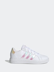 adidas White Grand Court Trainers - Image 10 of 19
