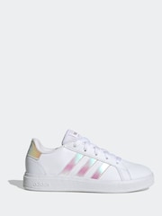 adidas White Grand Court Trainers - Image 12 of 19