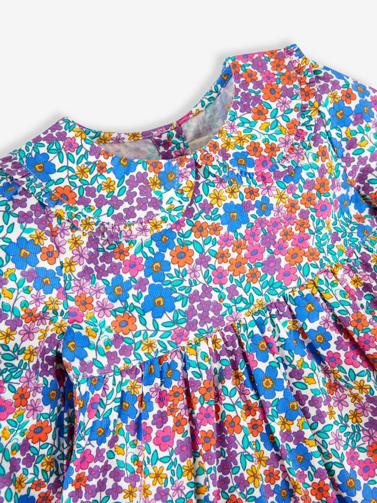 Vestido con cuello escalonado con cordón y flores para niña de JoJo Maman Bébé - Imagen 2 de 3 Vestido con cuello escalonado con cordón y flores para niña de JoJo Maman Bébé - Imagen 2 de 3