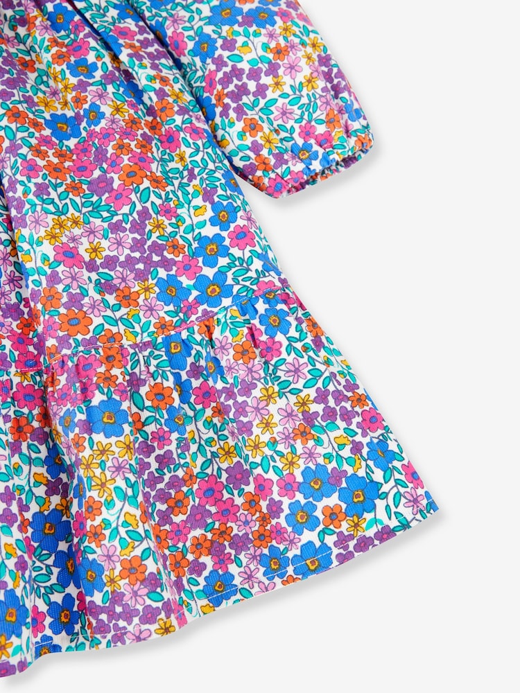Vestido con cuello escalonado con cordón y flores para niña de JoJo Maman Bébé - Imagen 3 de 3 Vestido con cuello escalonado con cordón y flores para niña de JoJo Maman Bébé - Imagen 3 de 3