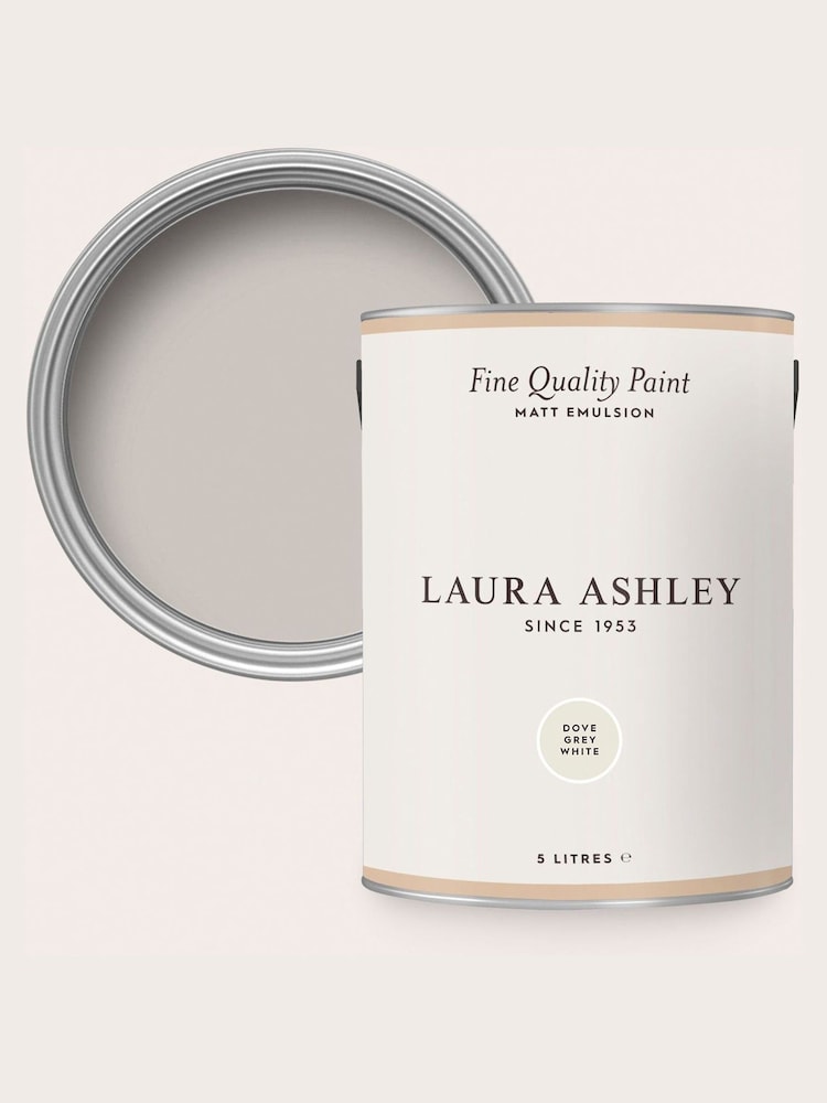 Laura Ashley Dove Grey White Matt Emulsion 5LT Paint - Image 4 of 4