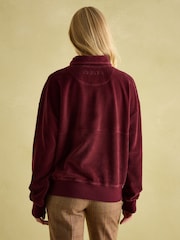 Joules Renee Burgundy Corduroy Sweatshirt - Image 2 of 7