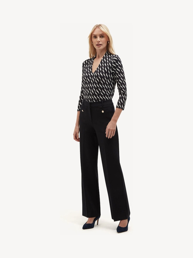 Hobbs Black Clemence Trousers - Image 1 of 4 Hobbs Black Clemence Trousers - Image 1 of 4