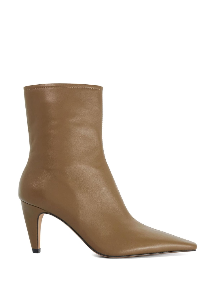Dune London Beige Overt Ankle Boots - Image 1 of 5