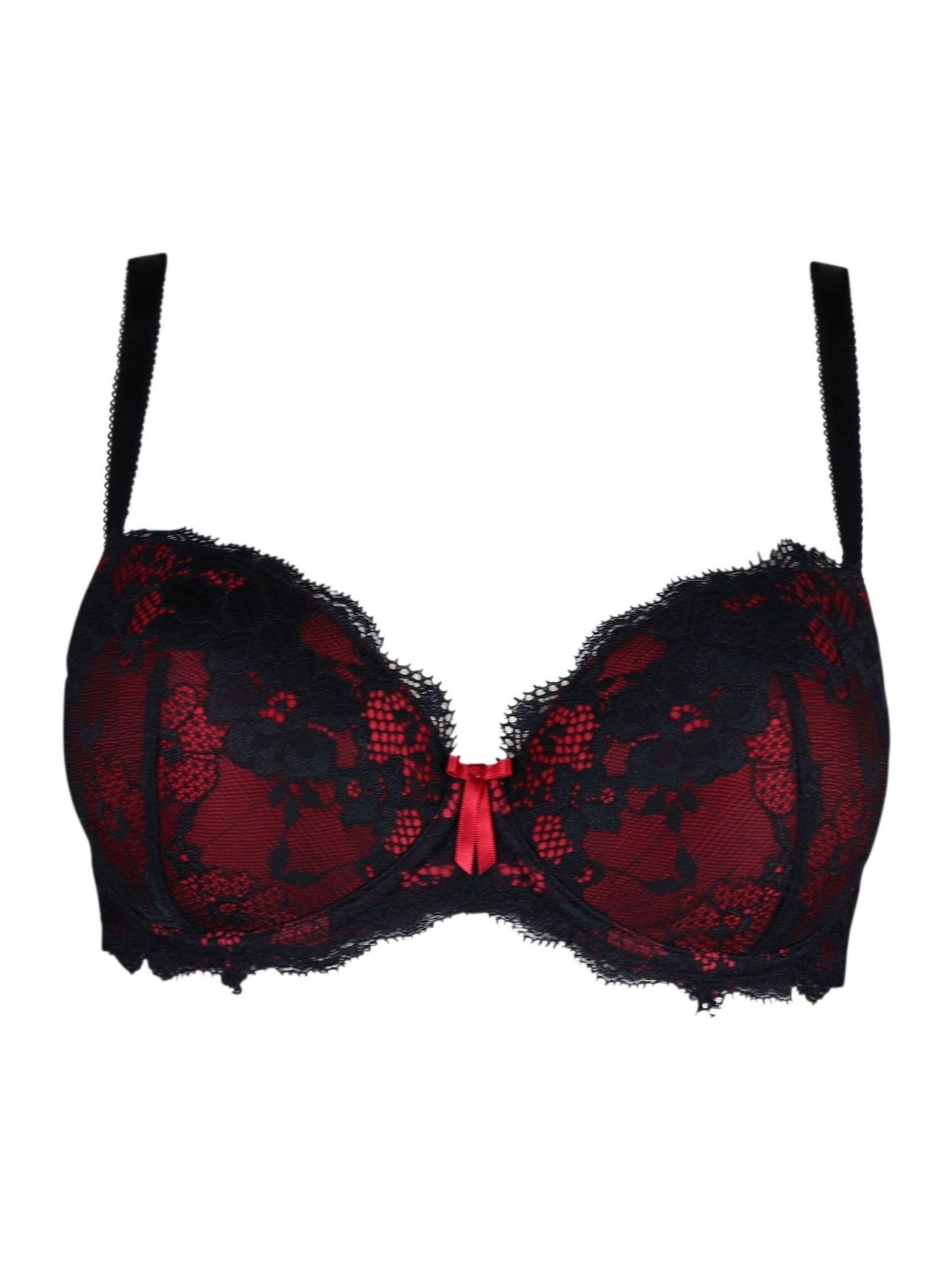 Buy Pour Moi Red/Black Padded Amour Underwired Bra from the Next UK ...