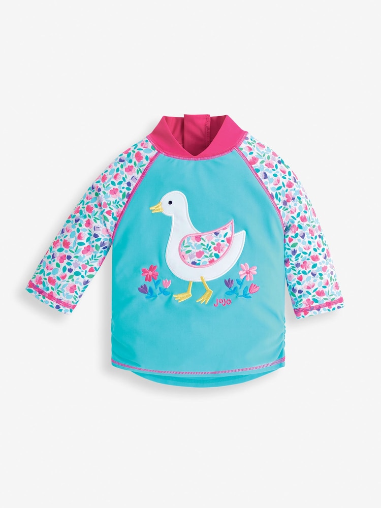 JoJo Maman Bébé Duck UPF 50 Sun Protection Rash Vest - Image 2 of 4