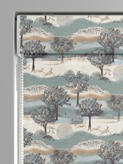 Laura Ashley Jade Green Hartington Made to Measure Roman 100% Cotton Blinds - Image 3 of 6