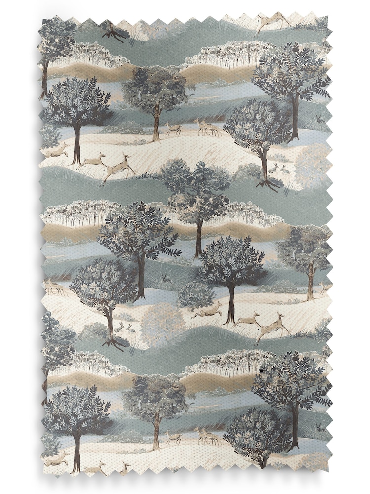 Laura Ashley Jade Green Hartington Made to Measure Roman 100% Cotton Blinds - Image 6 of 6